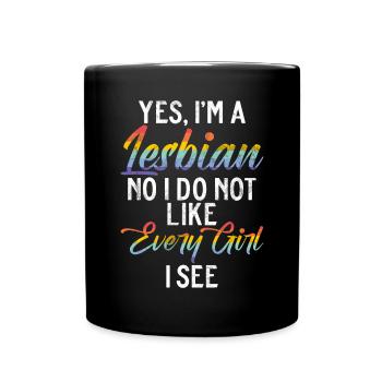 Lesbian Gifts - Tasse einfarbig - Schwarz - Vorne