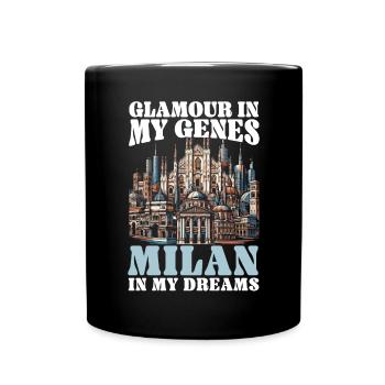 Milan Italie Voyage Vacances Italie Milan Skyline - Mug uni - noir - Devant