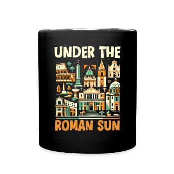 Rom Italien Reisen Italienisch Roma Italia I Love Rome - Tasse einfarbig - Schwarz - Vorne