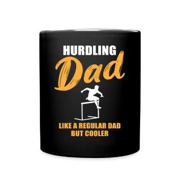 Papa cool qui court sur les haies - Mug uni - noir - Devant