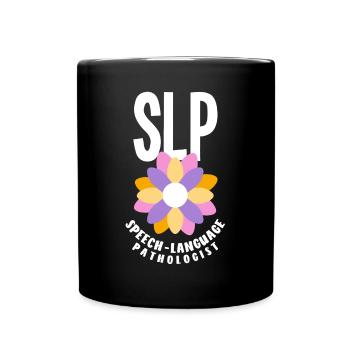 Speech therapist, speech therapist, speech therapist - Full Colour Mug - black - Front