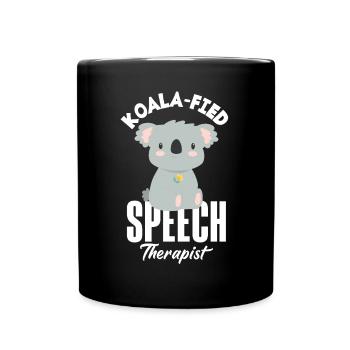 Speech therapist, speech therapist, speech therapist - Full Colour Mug - black - Front