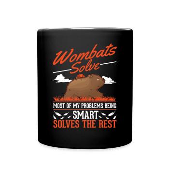Australian Wombat - Full Colour Mug - black - Front