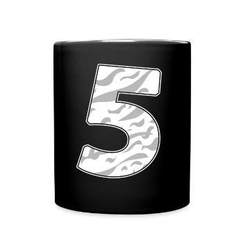 5 - Tasse einfarbig - Schwarz - Vorne