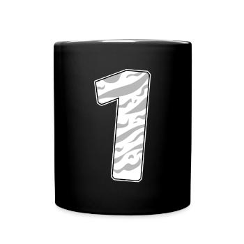 1 - Tasse einfarbig - Schwarz - Vorne