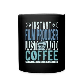 Producteur de film instantané Il suffit d’ajouter du café - Mug uni - noir - Devant