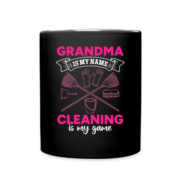 Grand-mère est mon nom Le nettoyage est mon jeu - House Cle - Mug uni - noir - Devant