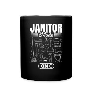 Mode Concierge activé - Concierge drôle - Mug uni - noir - Devant