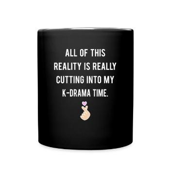K-DRAMA MAMA FAN DRAME CORÉEN - Mug uni - noir - Devant