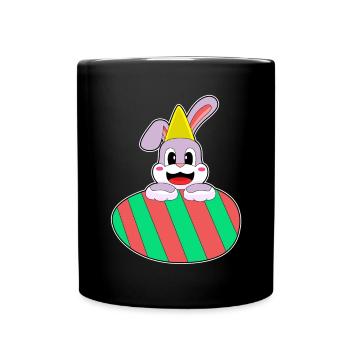 Anniversaire de Pâques de Bunny - Mug uni - noir - Devant