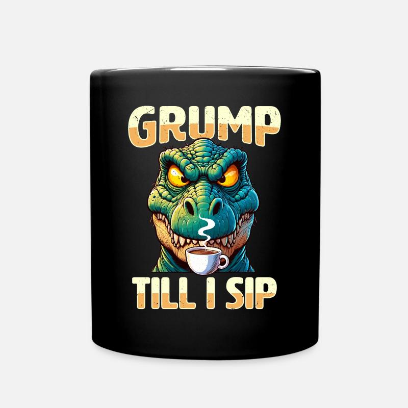 Dinosaure Trex avec - Mug uni - noir