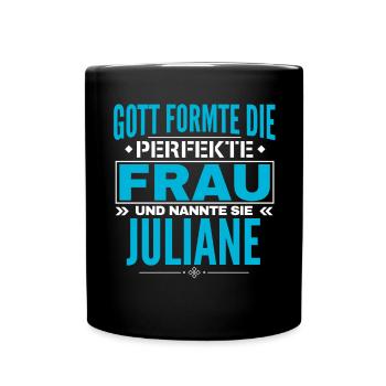 Juliane Name Design - Full Colour Mug - black - Front