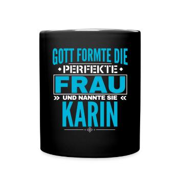 Conception du nom Karin - Mug uni - noir - Devant