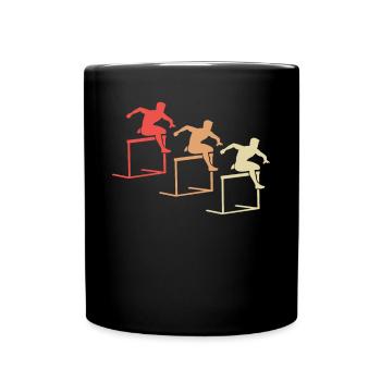 Cadeau d’Action de course d’obstacles coloré - Mug uni - noir - Devant