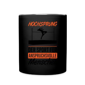 Hochsprung Elite Sport Geschenk - Tasse einfarbig - Schwarz - Vorne
