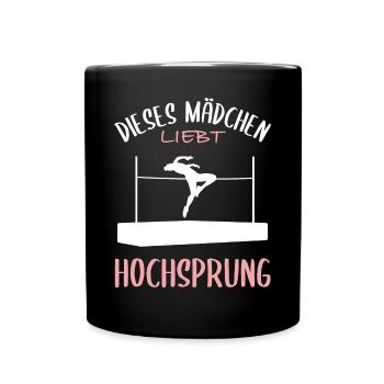Fille Aime La Passion Du Saut En Hauteur - Mug uni - noir - Devant