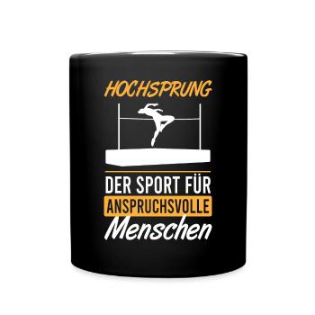Hochsprung Elite Sport Geschenk - Tasse einfarbig - Schwarz - Vorne