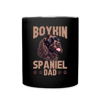 Boykin Spaniel Race de chien Boykin Spaniel papa - Mug uni - noir - Devant