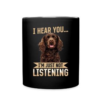Boykin Spaniel Race de chien Je t’entends - Mug uni - noir - Devant