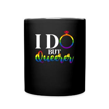 Gay Pride Wedding Gay Marriage - Full Colour Mug - black - Front
