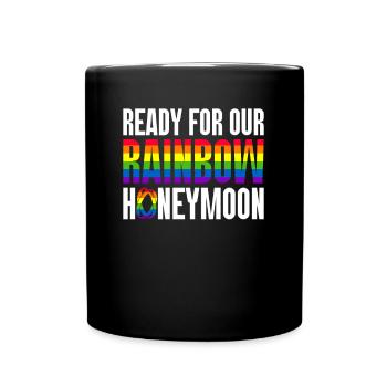 Gay Pride Wedding Gay Marriage - Full Colour Mug - black - Front