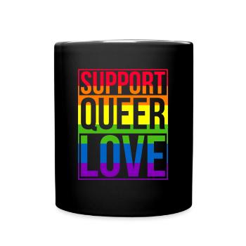 Gay Pride Wedding Gay Marriage - Full Colour Mug - black - Front