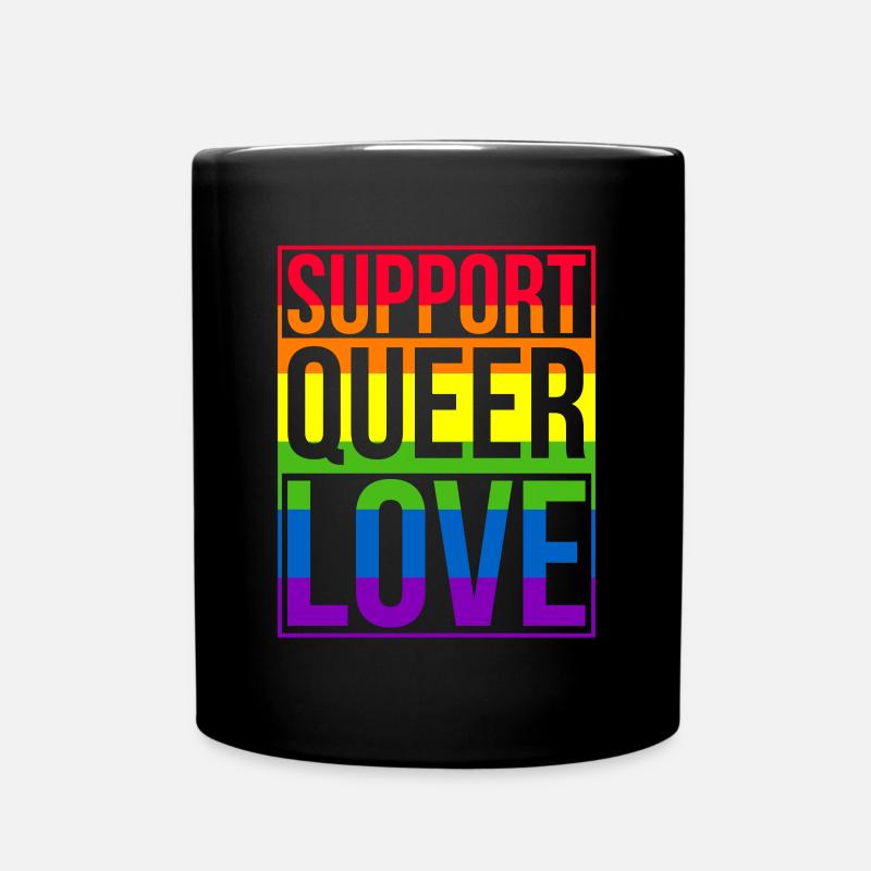 Gay Pride Hochzeit Homo-Ehe - Tasse einfarbig - Schwarz