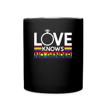 Gay Pride Wedding Gay Marriage - Full Colour Mug - black - Front
