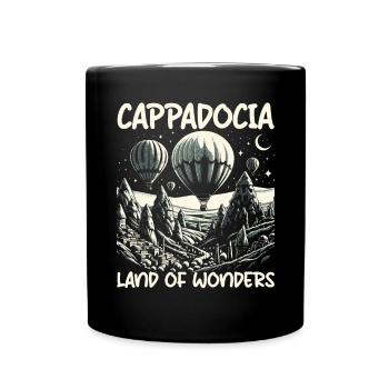 Kappadokien Türkei Reisen Ich liebe Istanbul - Tasse einfarbig - Schwarz - Vorne