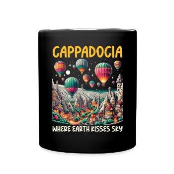 Cappadoce Turquie Voyage Vacances J’aime Istanbul - Mug uni - noir - Devant
