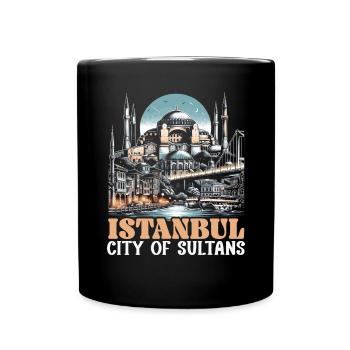 Istanbul Turquie Voyage Vacances J’aime Istanbul - Mug uni - noir - Devant
