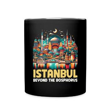 Istanbul Turquie Voyage Vacances J’aime Istanbul - Mug uni - noir - Devant