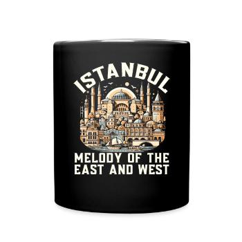 Istanbul Turquie Voyage Vacances J’aime Istanbul - Mug uni - noir - Devant