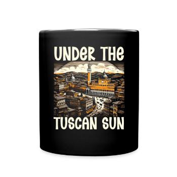 Siena Italien Reisen Urlaub Italienisch Ich liebe Italien - Tasse einfarbig - Schwarz - Vorne