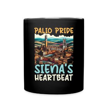 Siena Italien Reisen Urlaub Italienisch Ich liebe Italien - Tasse einfarbig - Schwarz - Vorne