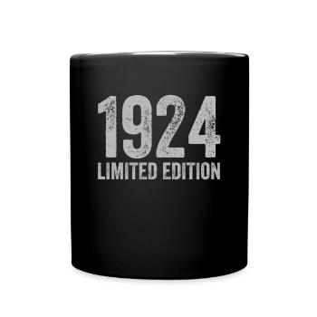 Vintage 1924 Limited Edition Birthday - Full Colour Mug - black - Front