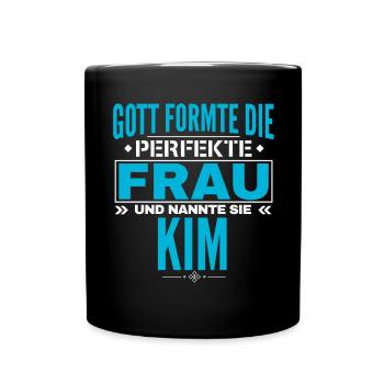 Kim Name Design - Full Colour Mug - black - Front
