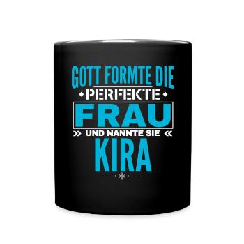 Kira Name Design - Tasse einfarbig - Schwarz - Vorne