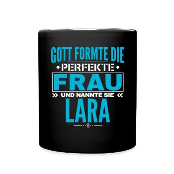 Lara Name Design - Full Colour Mug - black - Front