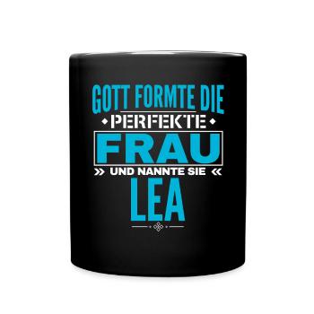 Lea Name Design - Full Colour Mug - black - Front