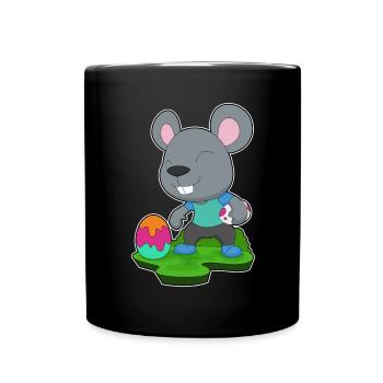 Mouse Easter Easter Egg - Full Colour Mug - black - Front