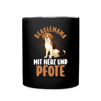 Dog Beagle - Full Colour Mug - black - Front