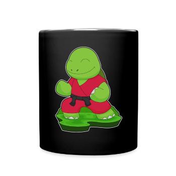 Tortue Karaté Arts Martiaux - Mug uni - noir - Devant