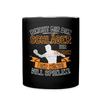 DICTON DE TENNIS DE TABLE DRÔLE - DONNEZ-MOI LE - Mug uni - noir - Devant