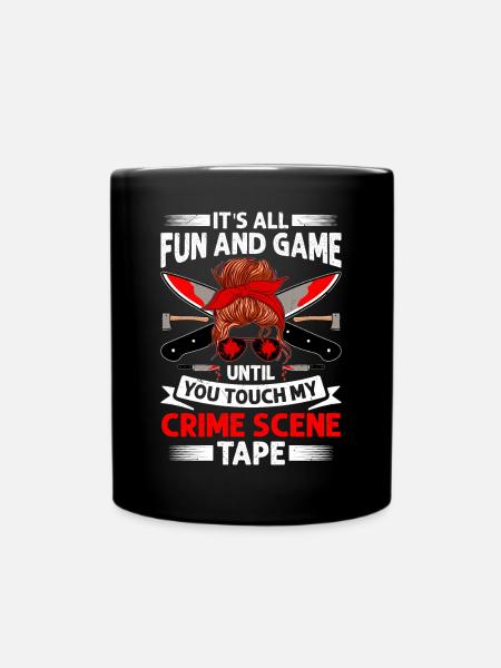 True Crime - Tasse einfarbig - Schwarz