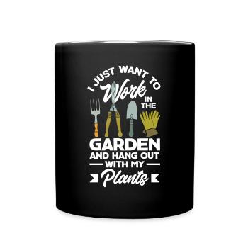 Gardener, Gardener, Gardener, Hobby Gardener, Plants - Full Colour Mug - black - Front