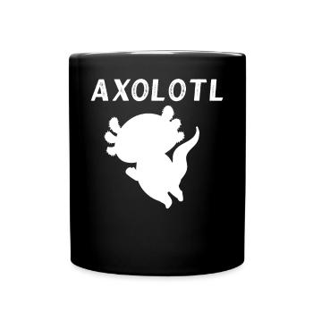 Axolotl - Tasse einfarbig - Schwarz - Vorne