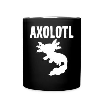 Axolotl - Tasse einfarbig - Schwarz - Vorne