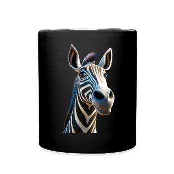 Zebra Africa I Love Cute Zebras Wild Zebra - Full Colour Mug - black - Front
