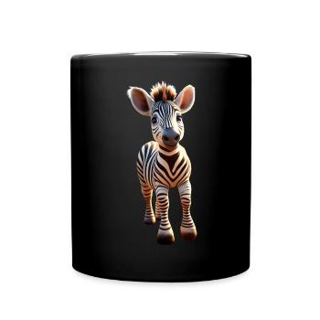 Zebra Africa I Love Cute Zebras Wilderness Zebra - Full Colour Mug - black - Front